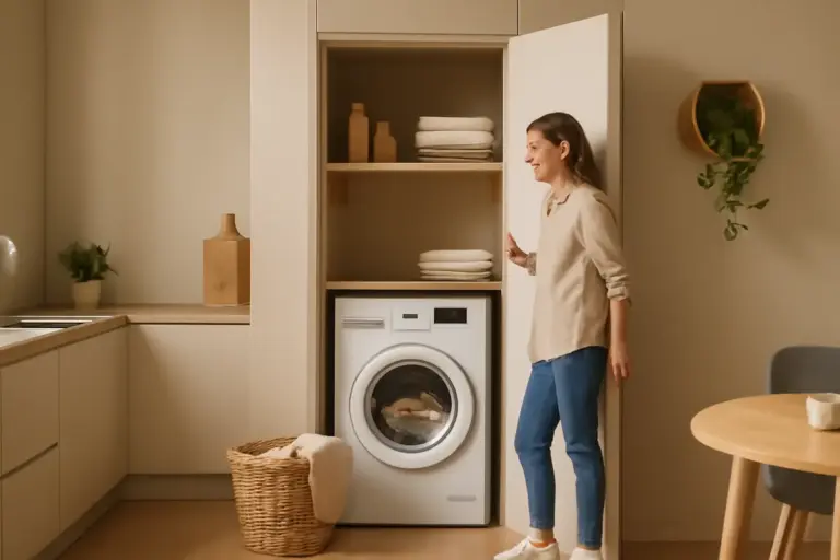 Si può integrare una lavanderia funzionale senza lavori invasivi? L’idea che semplifica la vita in casa